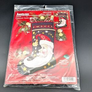 Vintage (1996) Janlynn Crescent Christmas Stocking